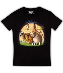 Прикольные футболки: Мадагаскар на черной